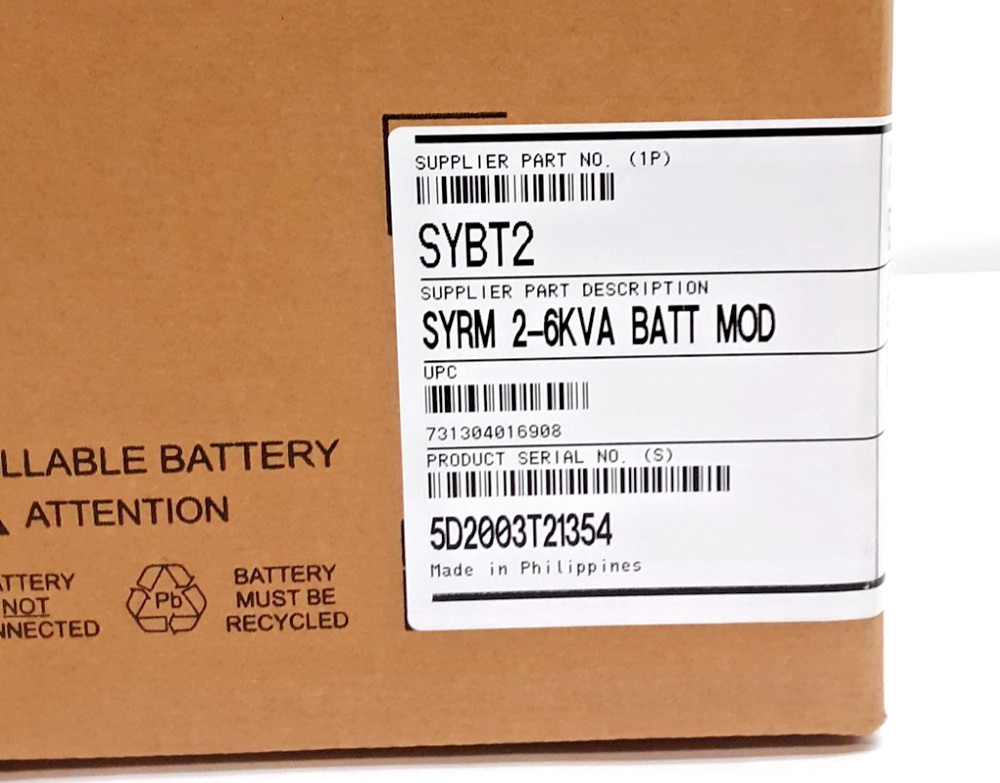 APC Symmetra RM 2-6kVA Battery Module, SYBT2