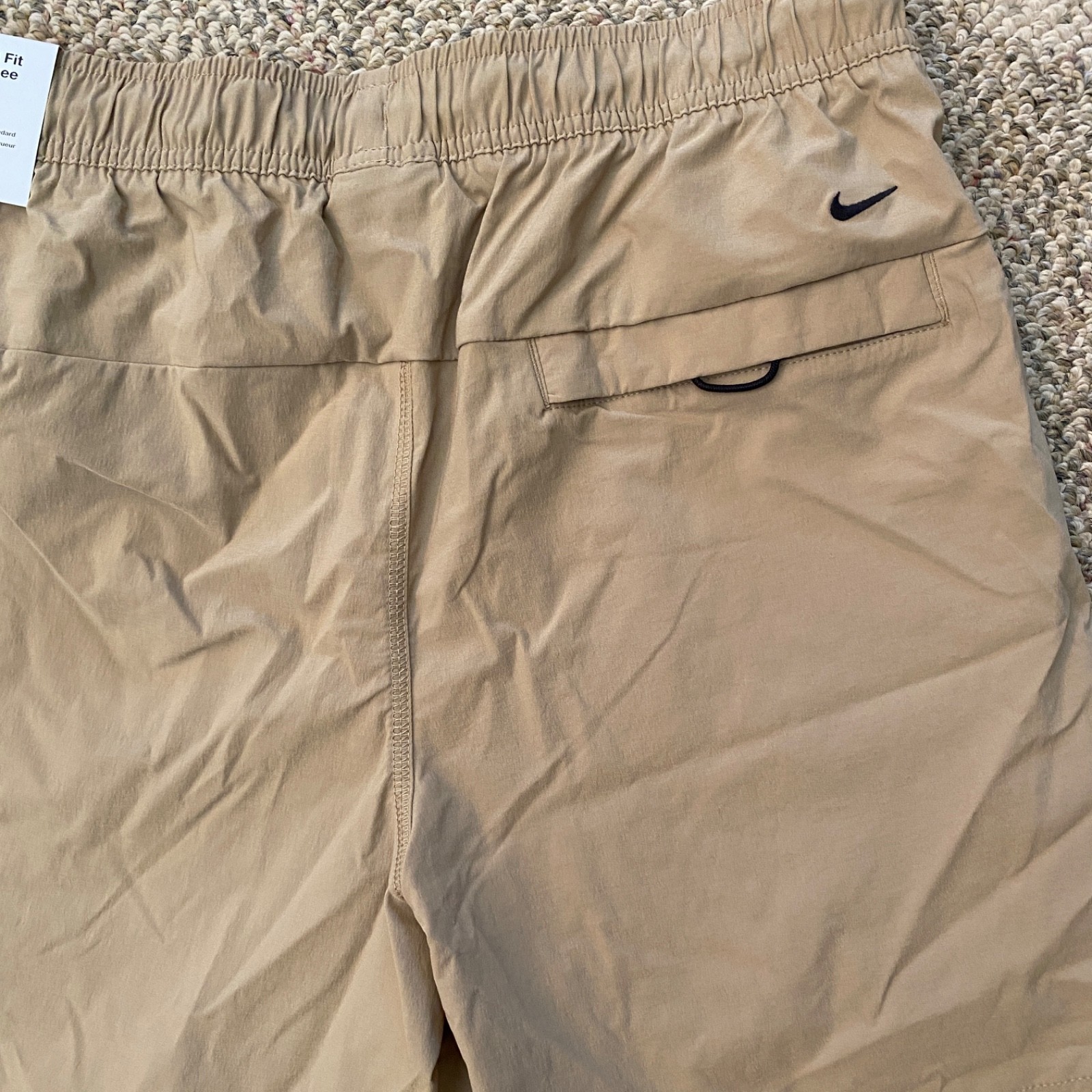 Nike Tech Woven Shorts Casual Lounge Athletic HQ0470-297 Khaki Tan $85 Men's L