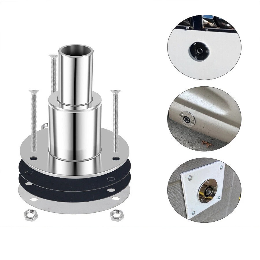 For Diesel Heaters 316 Stainless Steel Thru Hull Exhaust Fittings 24mm Pipe Tube