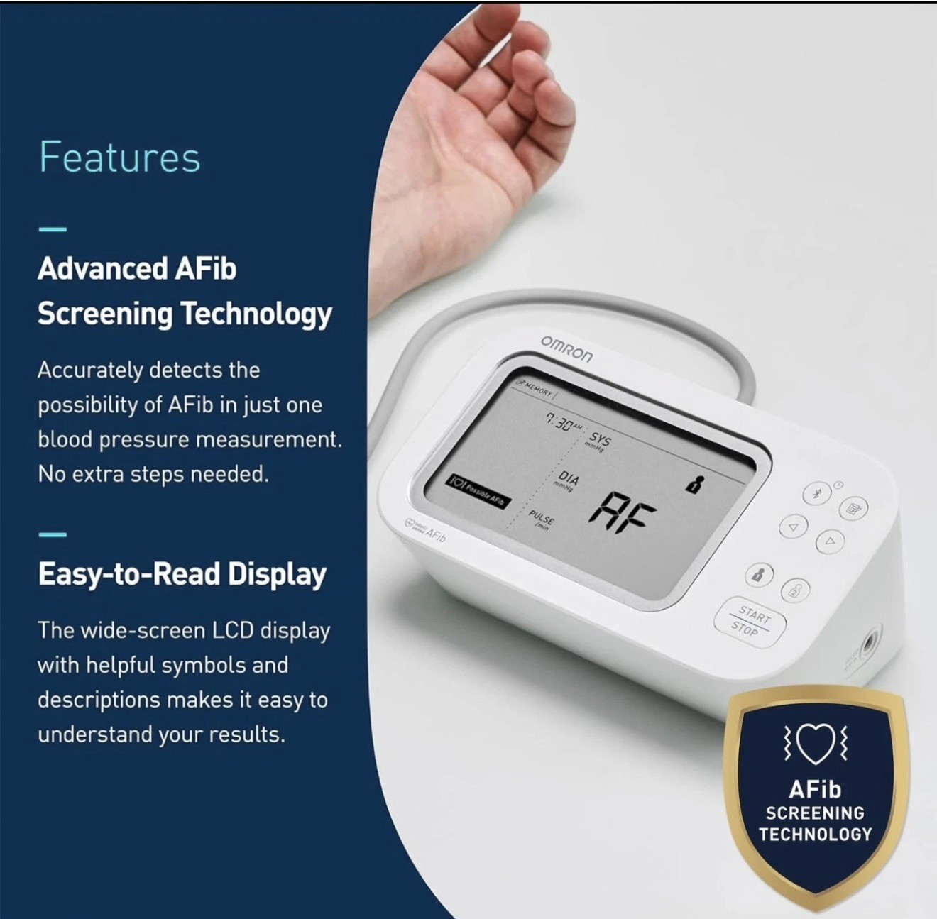 OMRON Gold Or Upper Arm Blood Pressure Monitor - BP5360 New