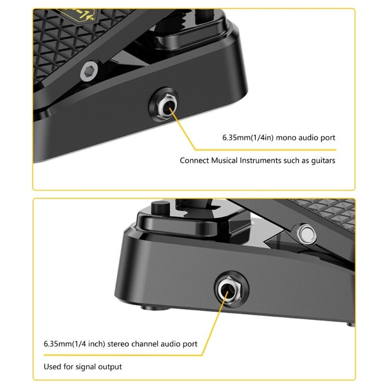 Guitar Effects Processor Multiple Sound Modes ABS Texture Portable Foot Pedal