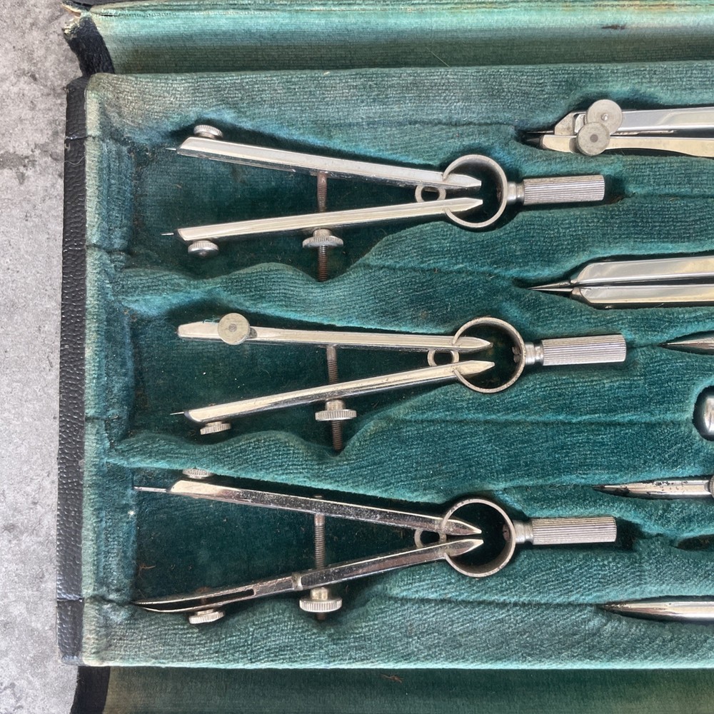 Vintage Tower Germany Drafting Tool Set 5035