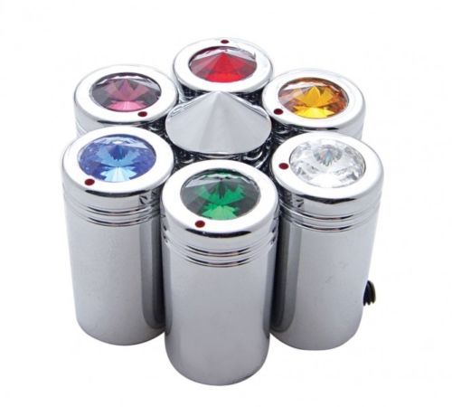 CB Radio Tune Knob SET (PAIR) POINTED chrome Knobs