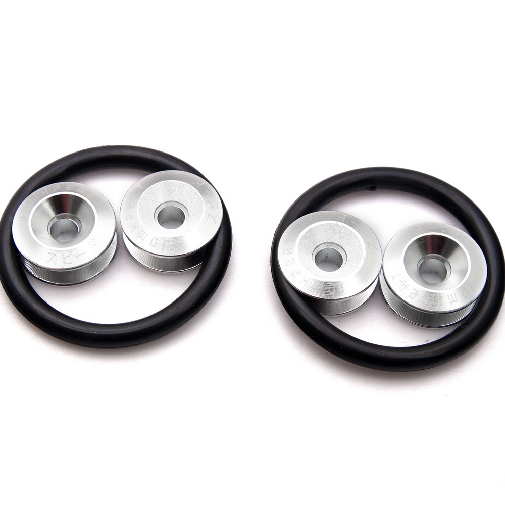 Aluminum Chrome Car Bumper Trunk Fender Hatch Lid Quick Release Fasteners Silver