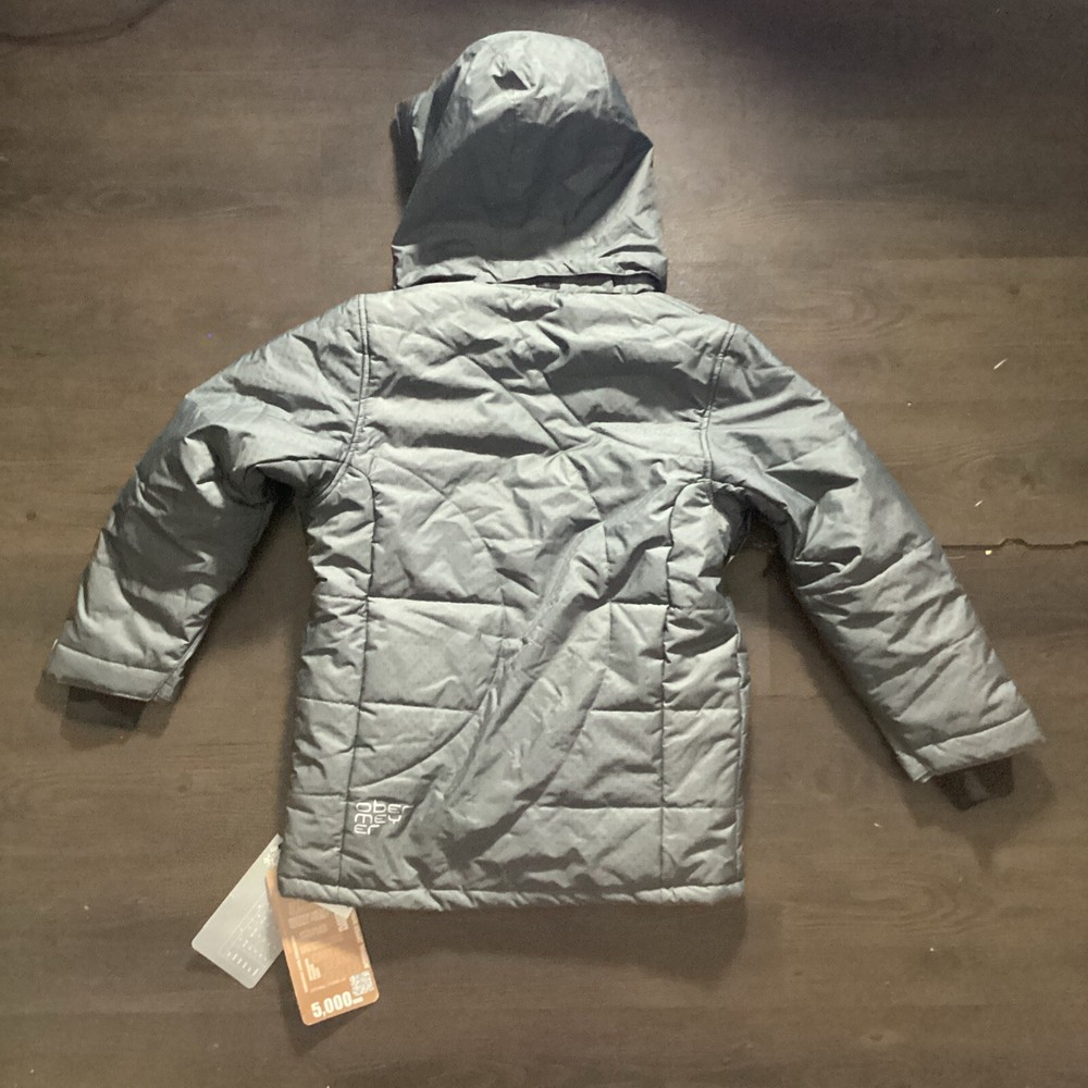 Obermeyer Juniors Grey Puffer Jacket Size 10