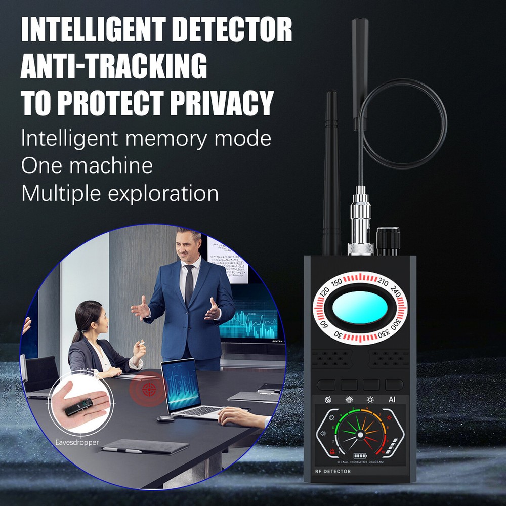 Anti-Spy Camera Wireless RF Detector GSM GPS BUG Tracker Finder Scanner Device