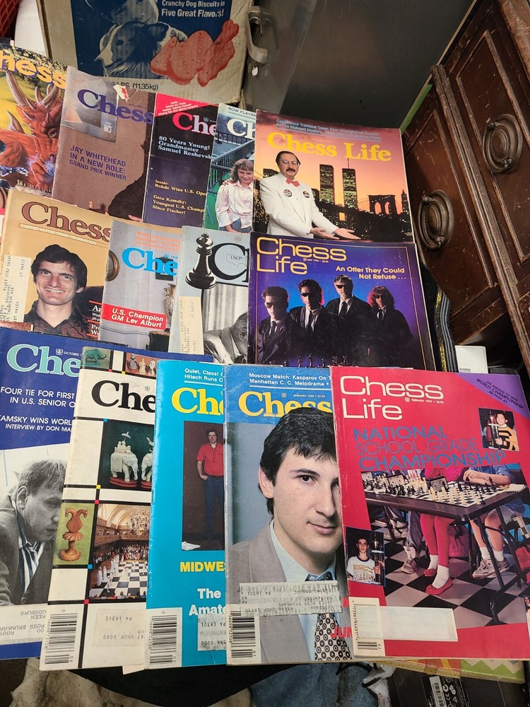 26 Different Vintage CHESS MAGAZINE Ranging Between 1981 and 2000