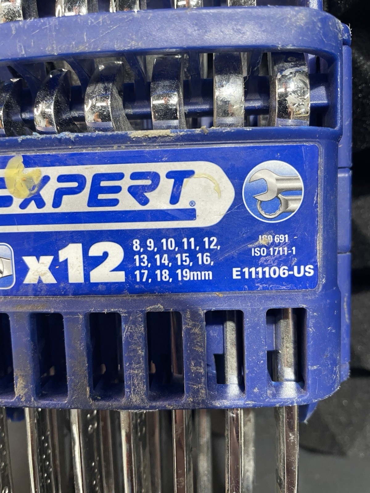 Expert by Facom E111106 12 Pc Ratcheting Combination Wrench Set 8-19mm