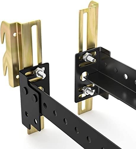 2Pcs 711 Bolt on to Hook Bed Frame Conversion Brackets with Metallic