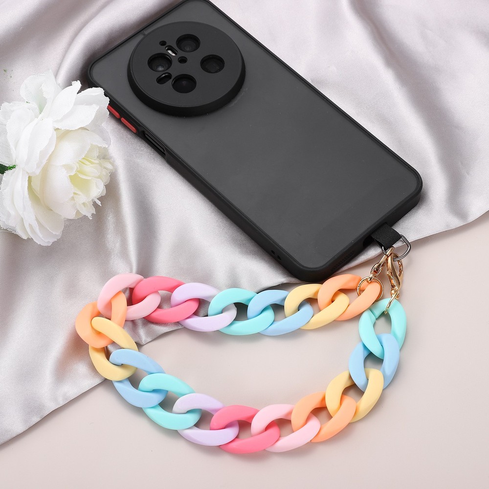 Phone Wrist Strap, 15" Acrylic Cellphone Chain with Tether Tab, Sky Blue