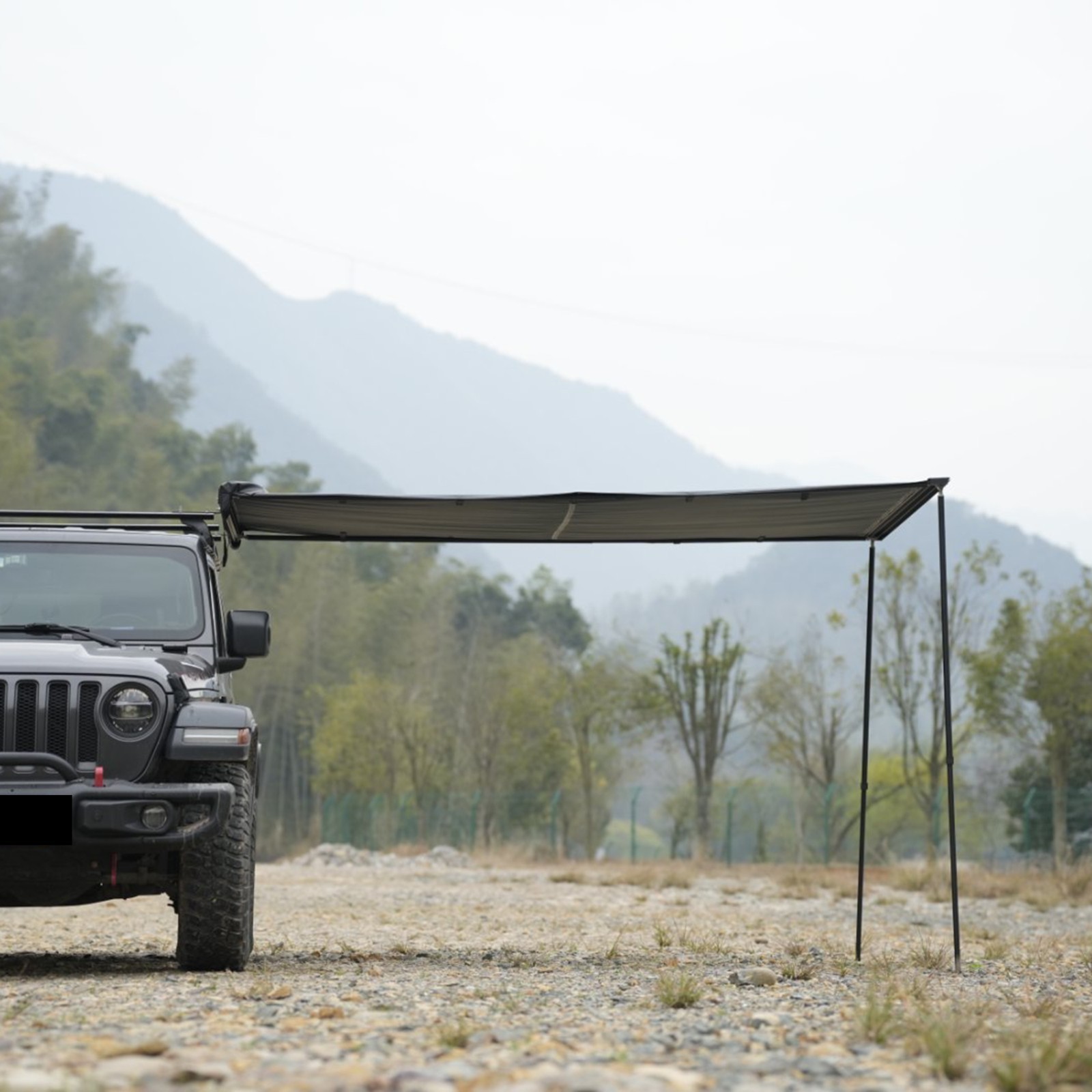 Naturnest 5.2x8.2ft Car Side Awning Waterproof Car Awning Shade Outdoor Camping