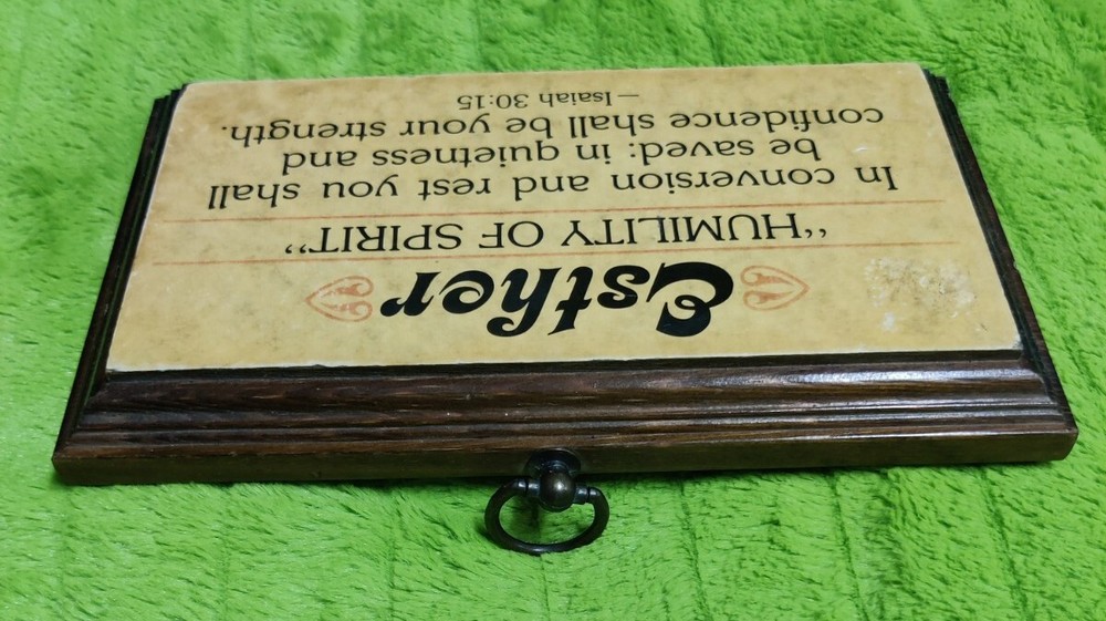 Religious Inspirational Solid Wood Name Plaque Isaiah 30