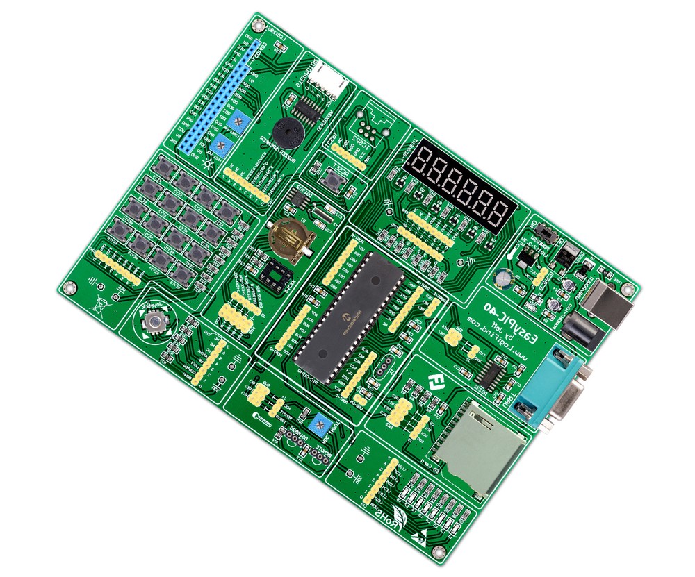 Logifind PIC Development Board easyPIC-40 + PIC16F887 Learning board USB DEMO
