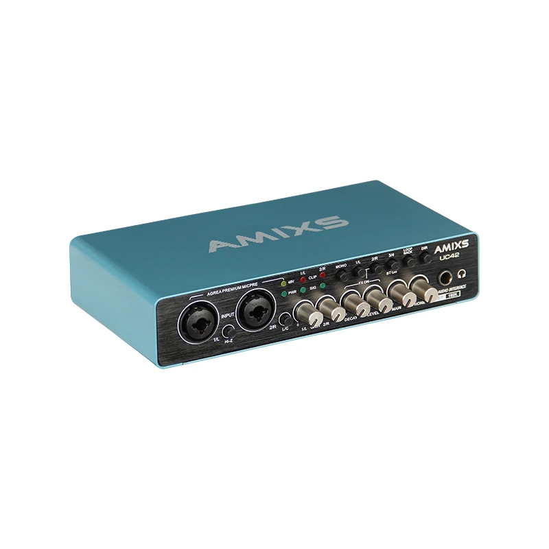 Audio Interface for Recording Computer Free Drive USB External Sound Card new