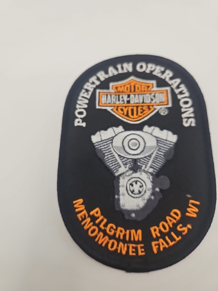 Harley Davidson Patch Powertrain Operations Pilgrim Rd Jacket Hat Vest Emblem