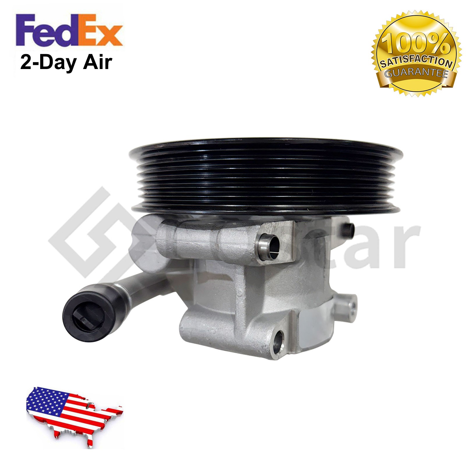 Power Steering Pump w/ Pulley For 2011-2016 Ford F-250 F-350 Super Duty V8 6.2L