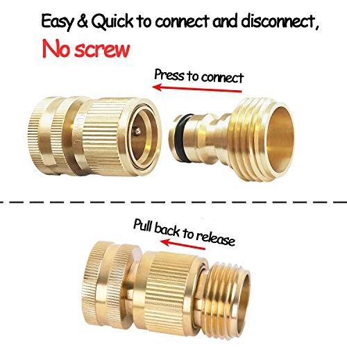 Garden Hose Quick Connect Solid Brass Quick Connector Garden Hose 2 Sets