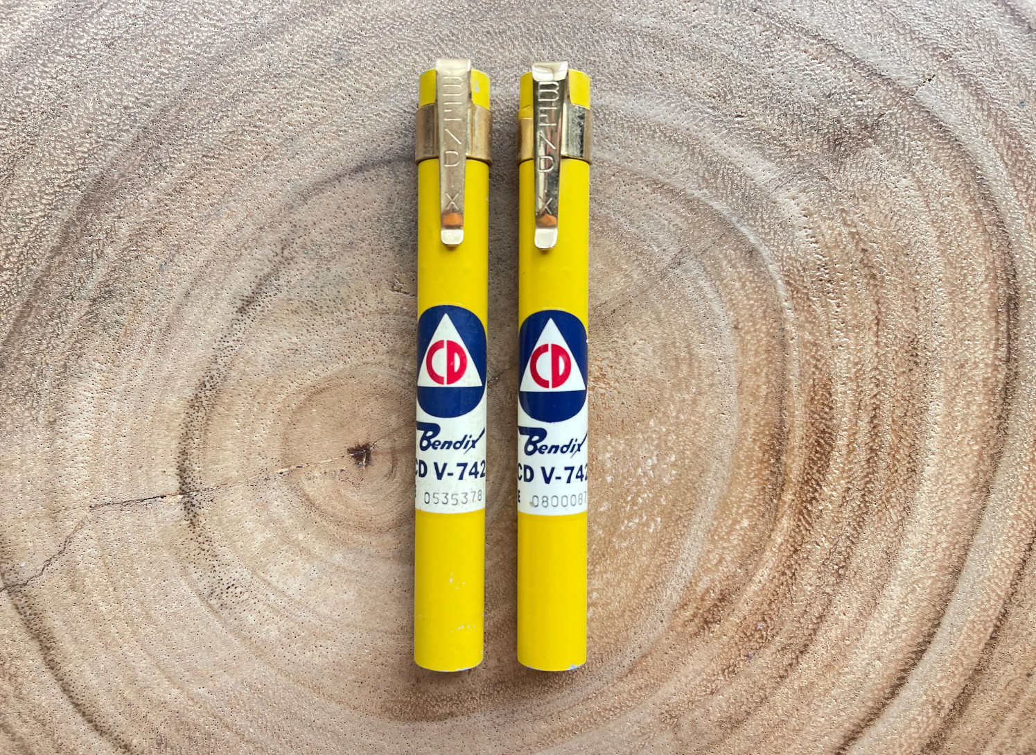 1960's Civil Defense Lot of (2) Dosimeters - Authentic Cold War Era Devices