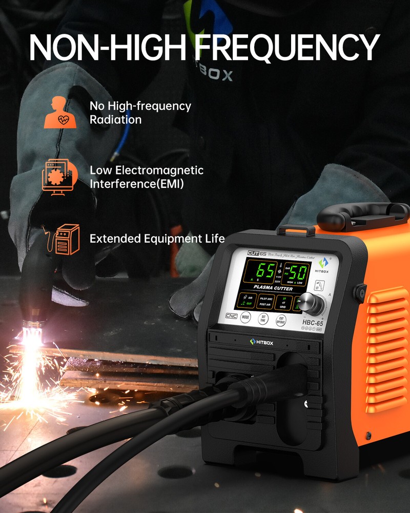Hitbox Non-Touch Pilot Arc 65A Digital Plasma Cutter Cutting Machine & Home DIY