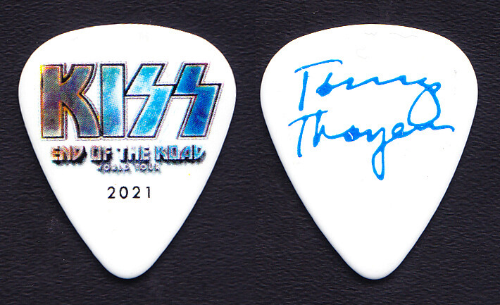 KISS Tommy Thayer Signature Band Logo V2 Guitar Pick - 2021 End Of The Road Tour