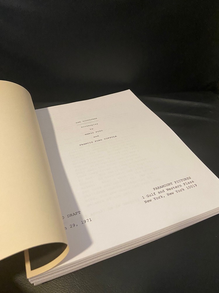 Paramount THE GODFATHER TRILOGY Rare Script SCREENPLAY SET Collection