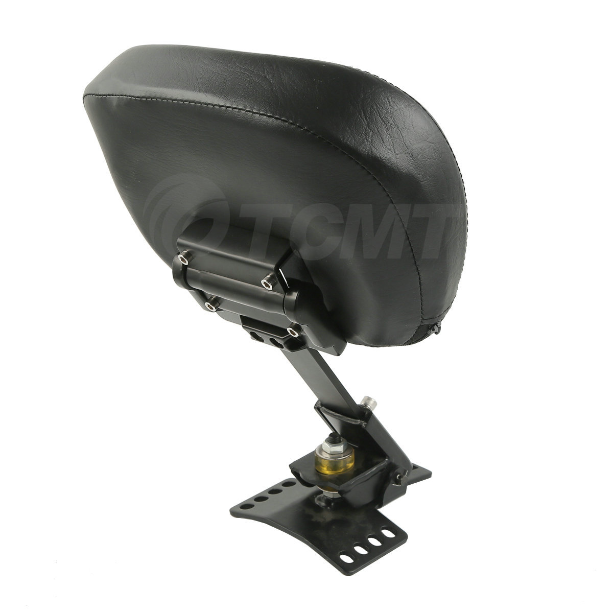 New Black Plug-In Driver Rider Backrest Pad Fit For Harley Road Glide King 97-24