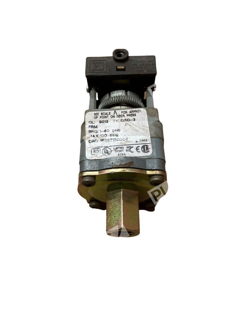 Square D 9012 GRO-3 Pressure Switch