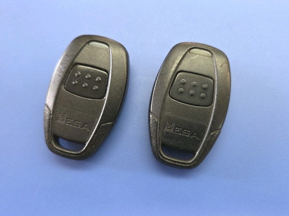 2x Mesa 1 Button Remote Transmitter Fob 7111M - Tested - Black Button