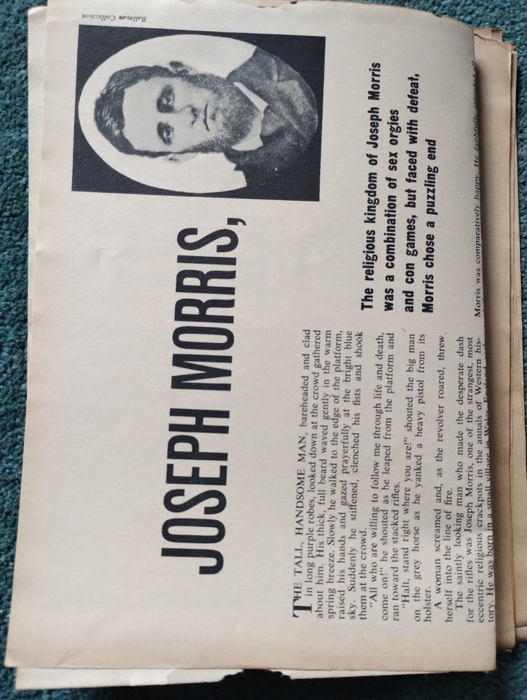 N11a Ephemera 1960s Article Joseph Morris
