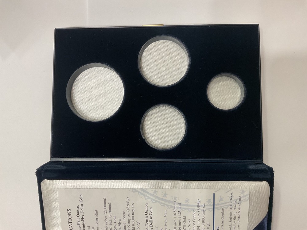 2000 W West Point American Gold Eagle Proof Set Empty Box with COA, No Coins 📦