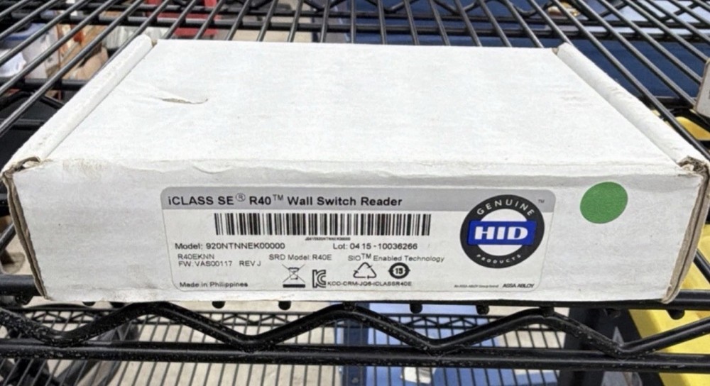 HID iCLASS SE R40 Wall Switch RFID Reader Access Control Model 920NTNNEK00000