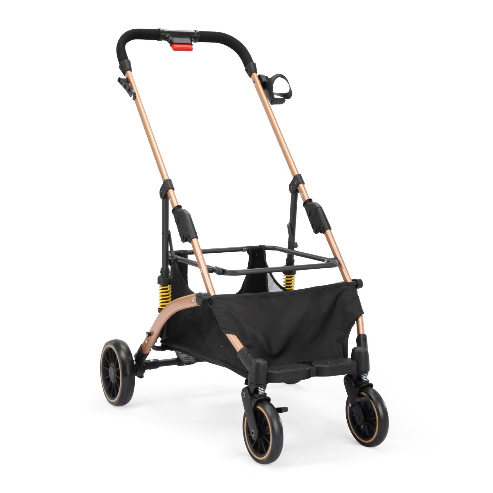 3-in-1 Foldable 4-Wheel Dog Pet Stroller Lightweight with Basket & Cup Holder