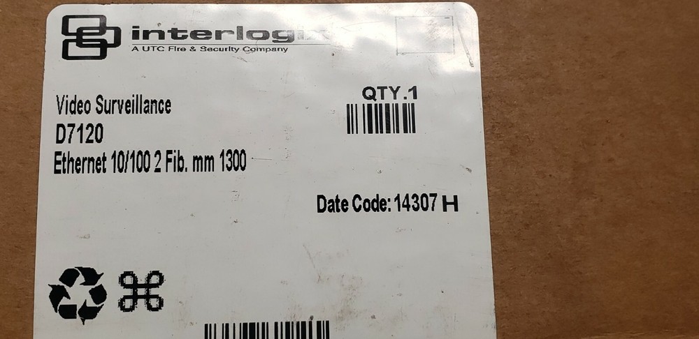 IFS Optical Ethernet Receiver D7120 Interlogix GE Security