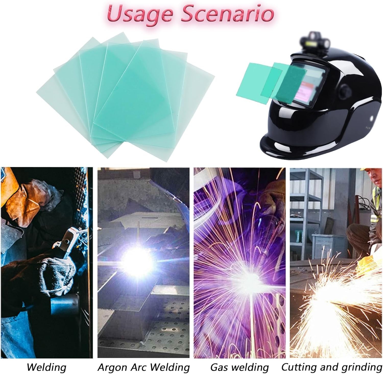 4.5 X 5.25 Welding Helmet Cover Lens 10 or 20 Pcs Outside Replacement Clear Lens