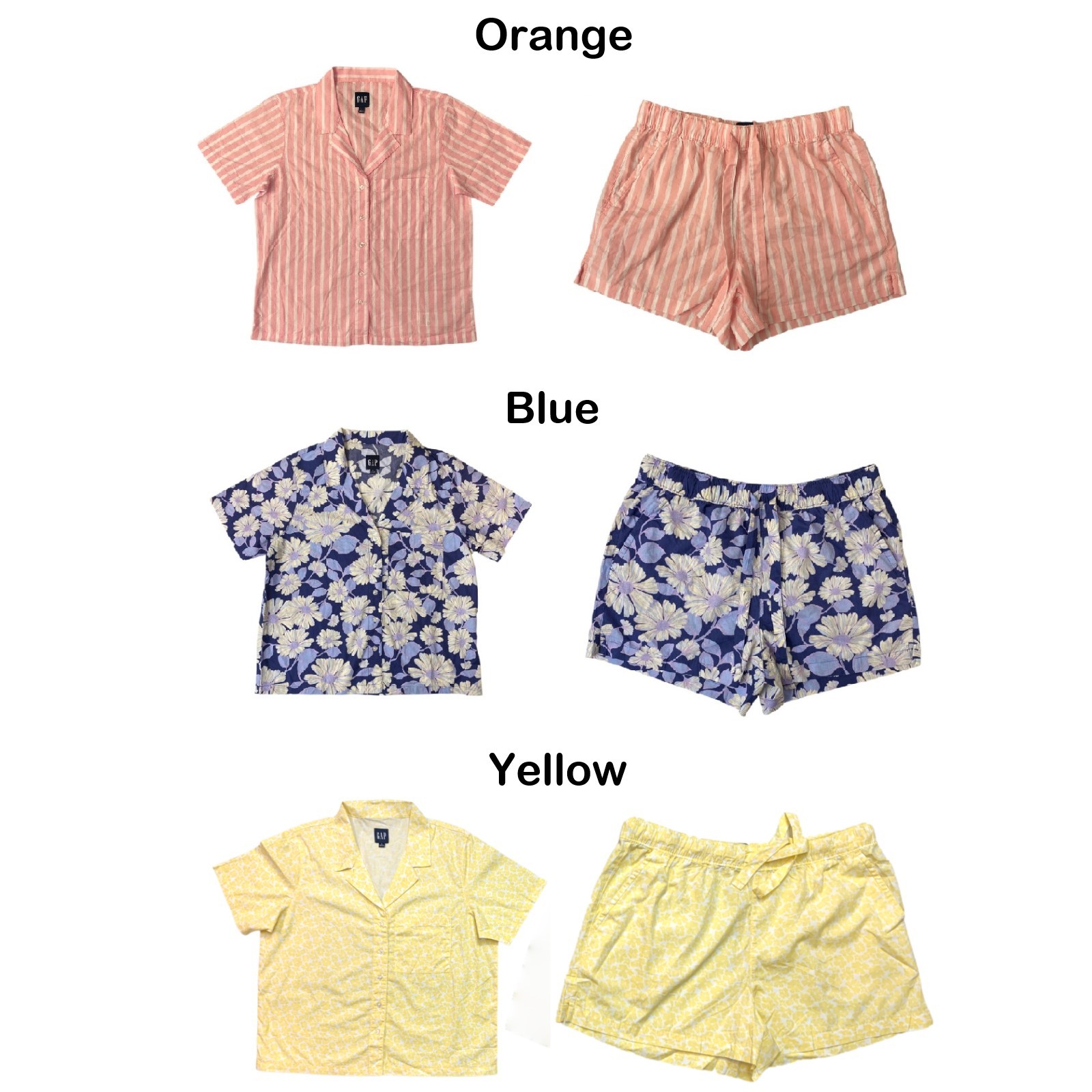 Gap Women's Lightweight Breathable Relaxed Fit 2-Piece Woven Pajama Set