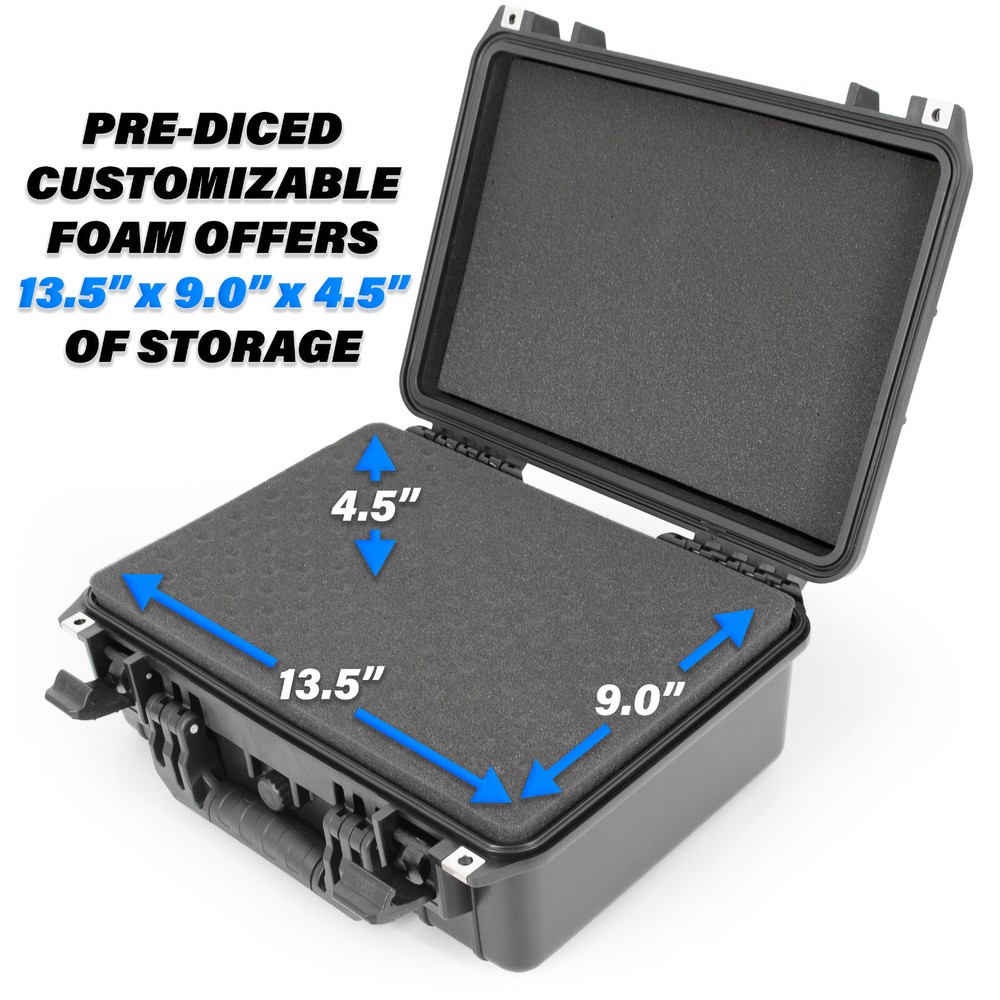 CASEMATIX Waterproof Marine Electronics Fish Finder Case - Includes Case Only