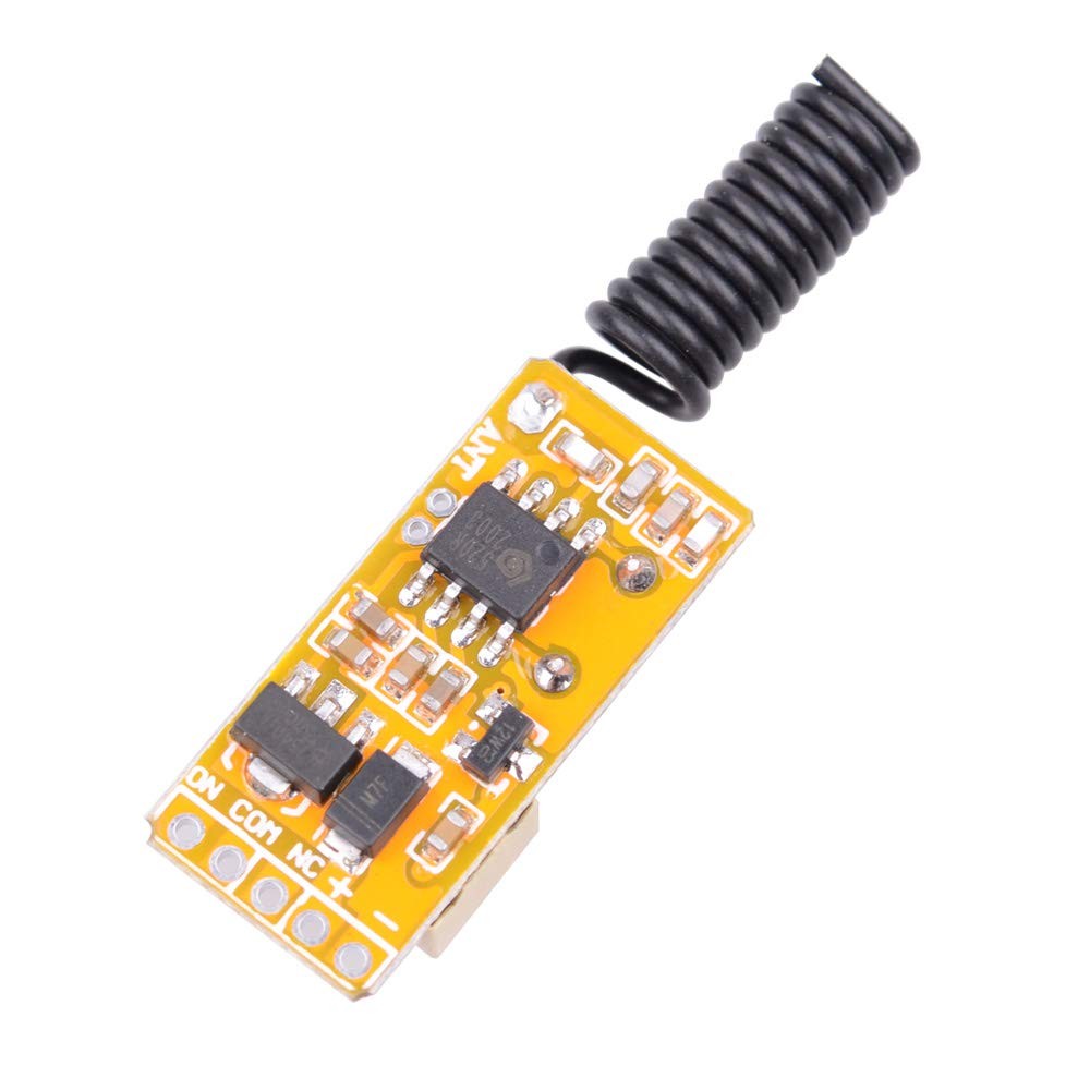 DC 3.7V - 12V 5V Mini Size Relay Remote Control Switch, 433Mhz Wireless RF...