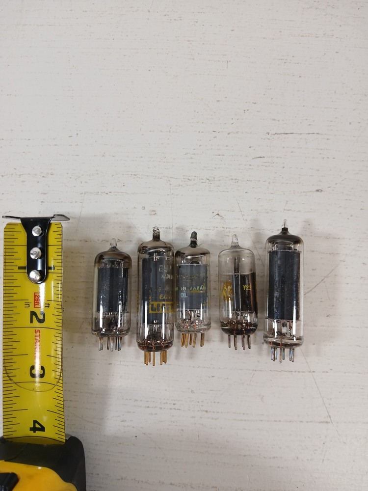 Miscellaneous Vacuum Tubes Untested Lot Of 5