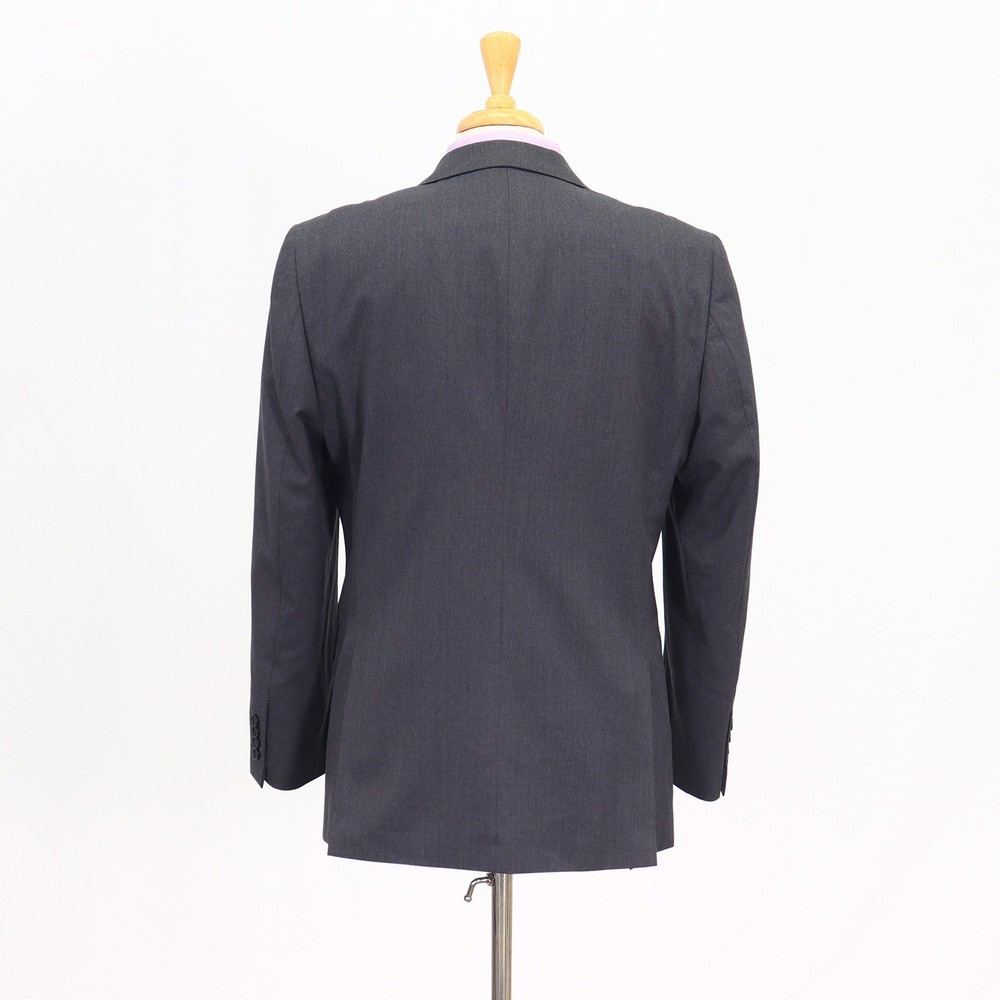 Stafford 42R Gray Sport Coat Blazer Jacket Solid 2-Button Wool Blend
