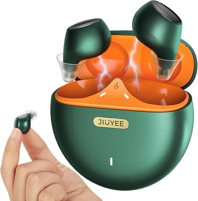 Jiuyee Bluetooth Hearing Aids Mild Moderate OTC Self-Fitting - Green