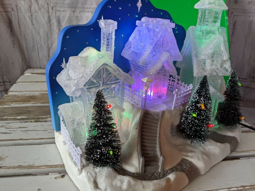 Home elements village Xmas LED scene decor lights