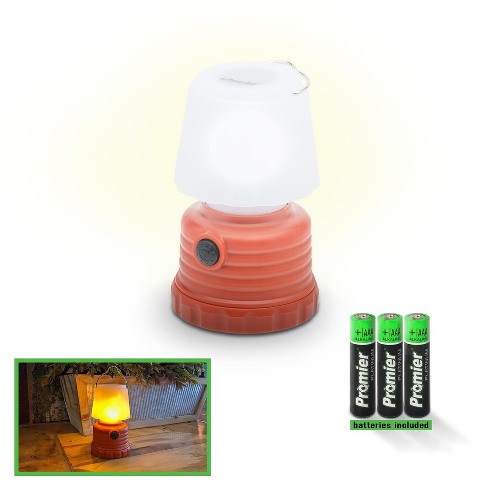 24310 Mini Lantern With White Or Simulated Flame
