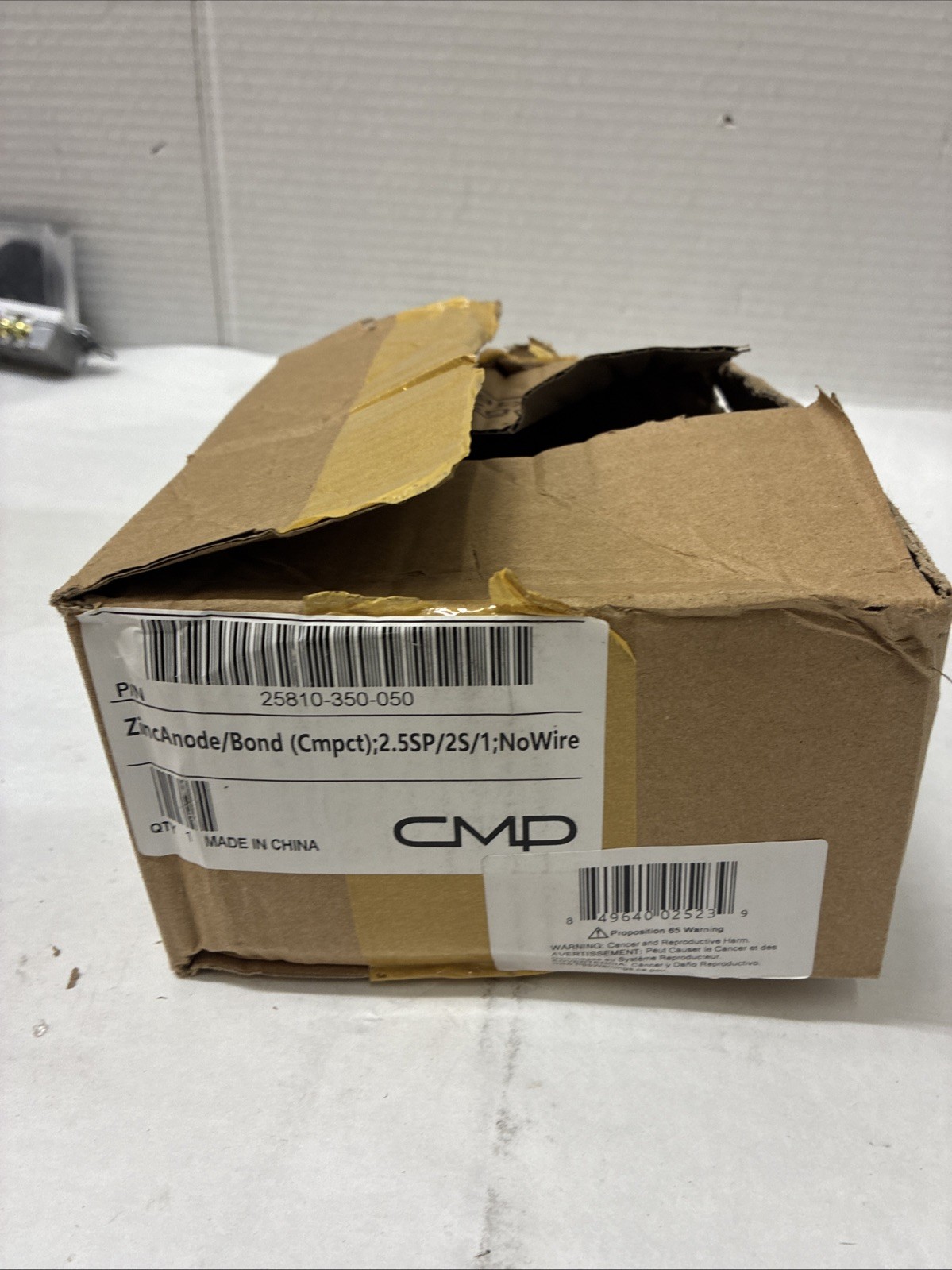 25810-350-050 2 x 2.5 in. Zinc Anode & Water Bond Compact Design