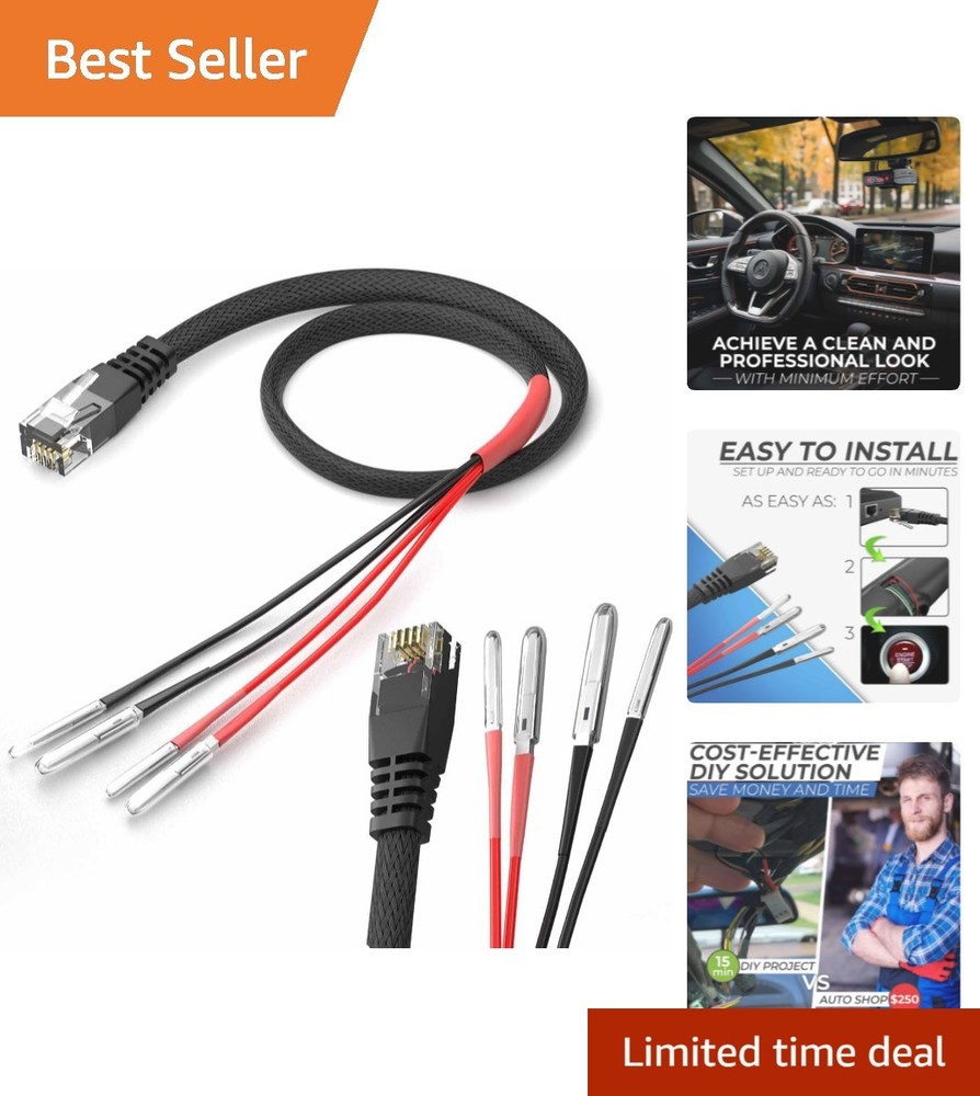 Versatile Radar Detector Hardwire Kit for Valentine One & More - Safe & Durable