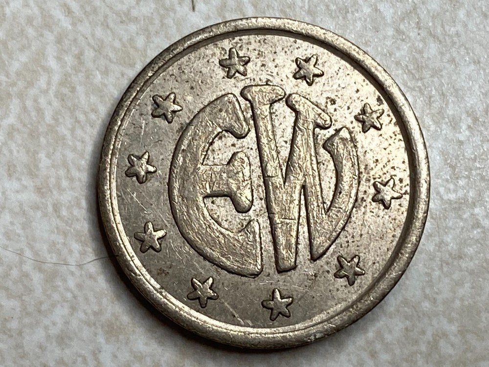EW E W Arcade Jukebox Pinball Trade Token T1746