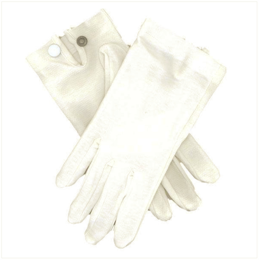Vanguard GLOVES: SNAP WRIST - WHITE NYLON