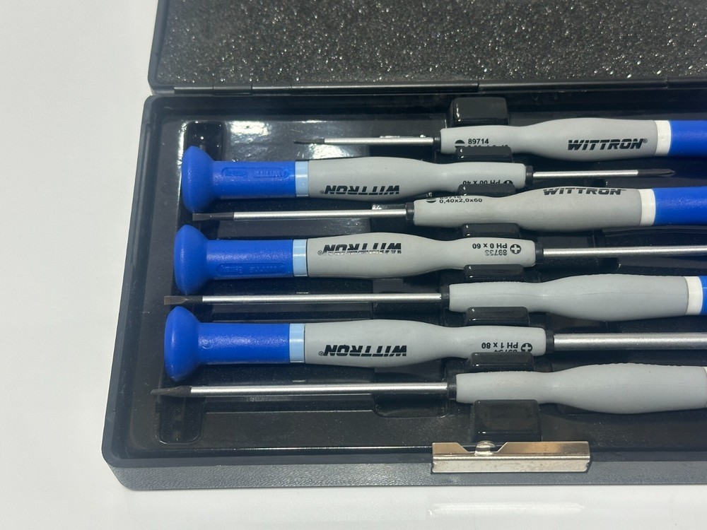 WITTRON ELECTRIC 7pc Precision Electronic Screwdriver Set, Flat Slotted Phillips
