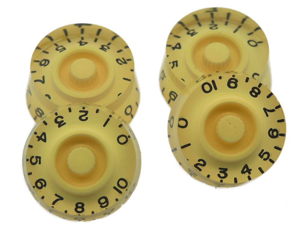 4 Pcs LP Speed Knobs Control Knobs Vintage Cream Fits Les Paul Guitar