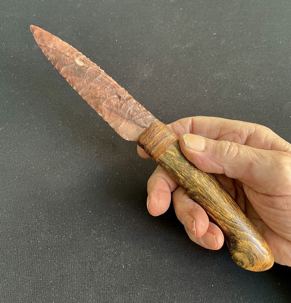 Prehistoric Stone Tool Replication- Flint Knife- Arrowhead-  Flintknapping
