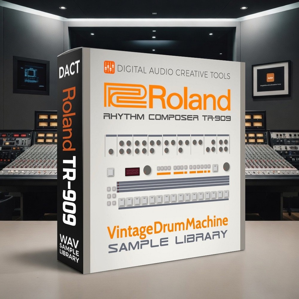 Roland TR-909 Drum Machine Sample Library